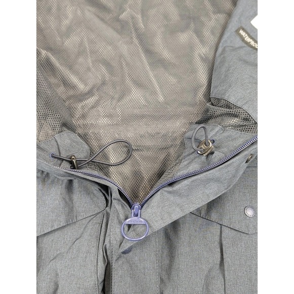 Barbour Rivington Mens Rain Jacket Blue Medium Hooded Waterproof Breathable - Picture 14 of 16